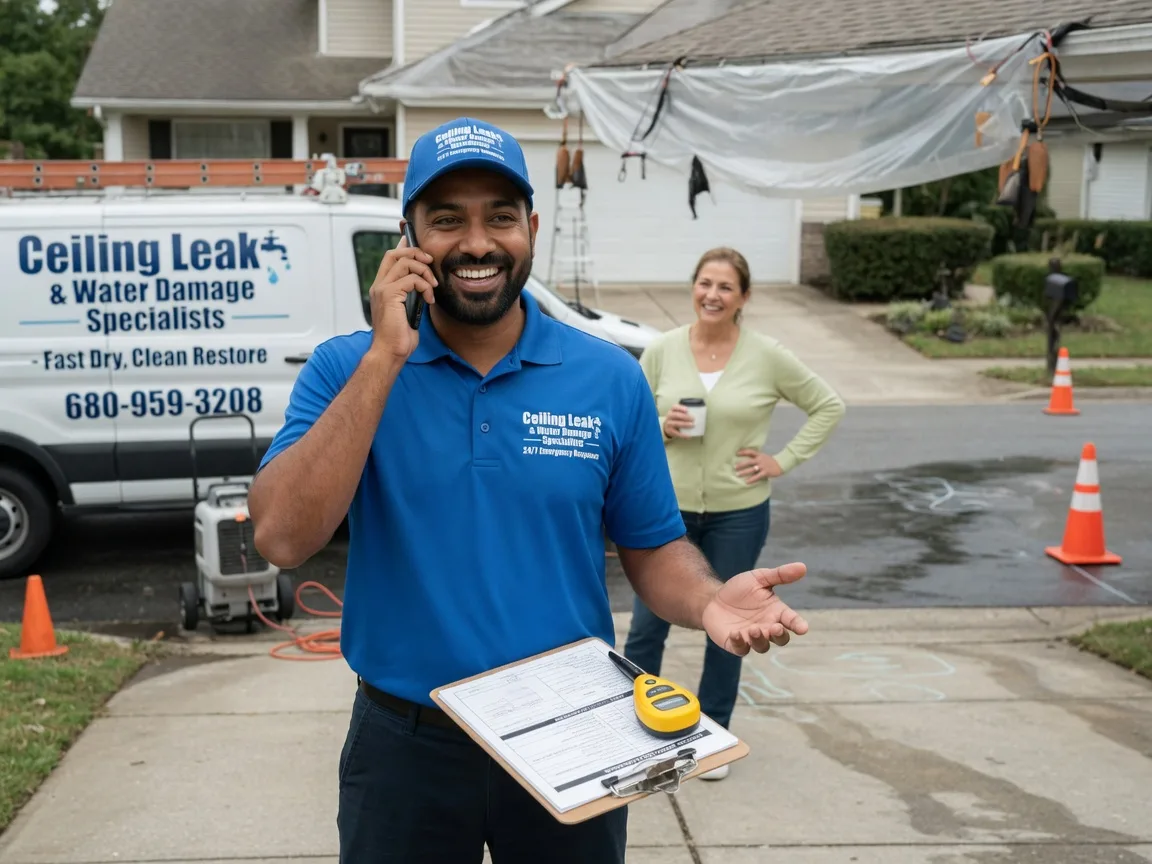 Ceiling Leak Cleanup Deridder, LA FAQs